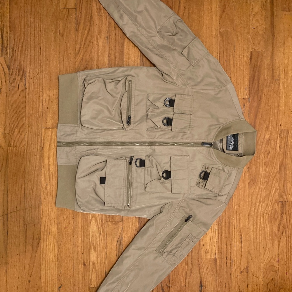 Men's Tan Bomber Jacket